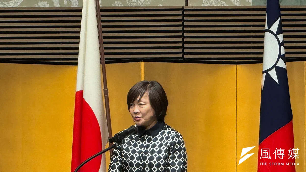 日本の安倍晋三元首相夫人・安倍昭恵氏が、台北駐日経済文化代表処主催の2025年国慶レセプションに出席した。(写真/黄信維撮影)