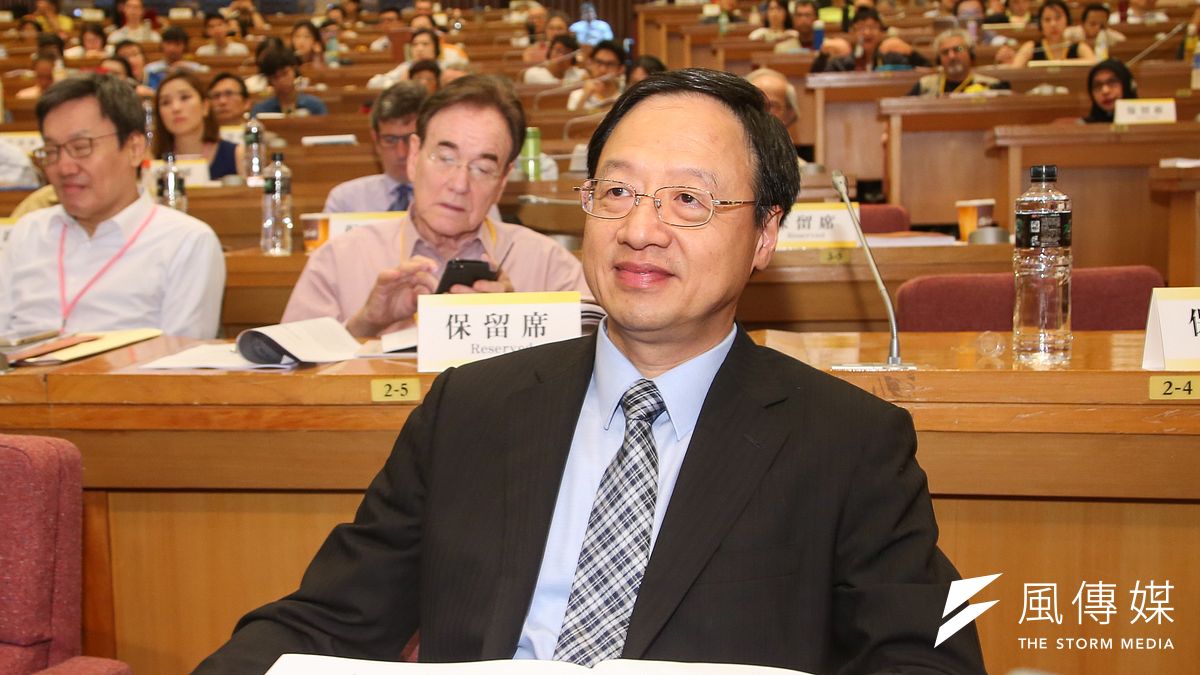 長風基金會董事長、前行政院長江宜樺,受聘為中正大學教授,却遭到部份人士抵制。(陳明仁攝) 長風基金會董事長、前行政院長江宜樺,受聘為中正大學教授,却遭到部份人士抵制。(陳明仁攝)