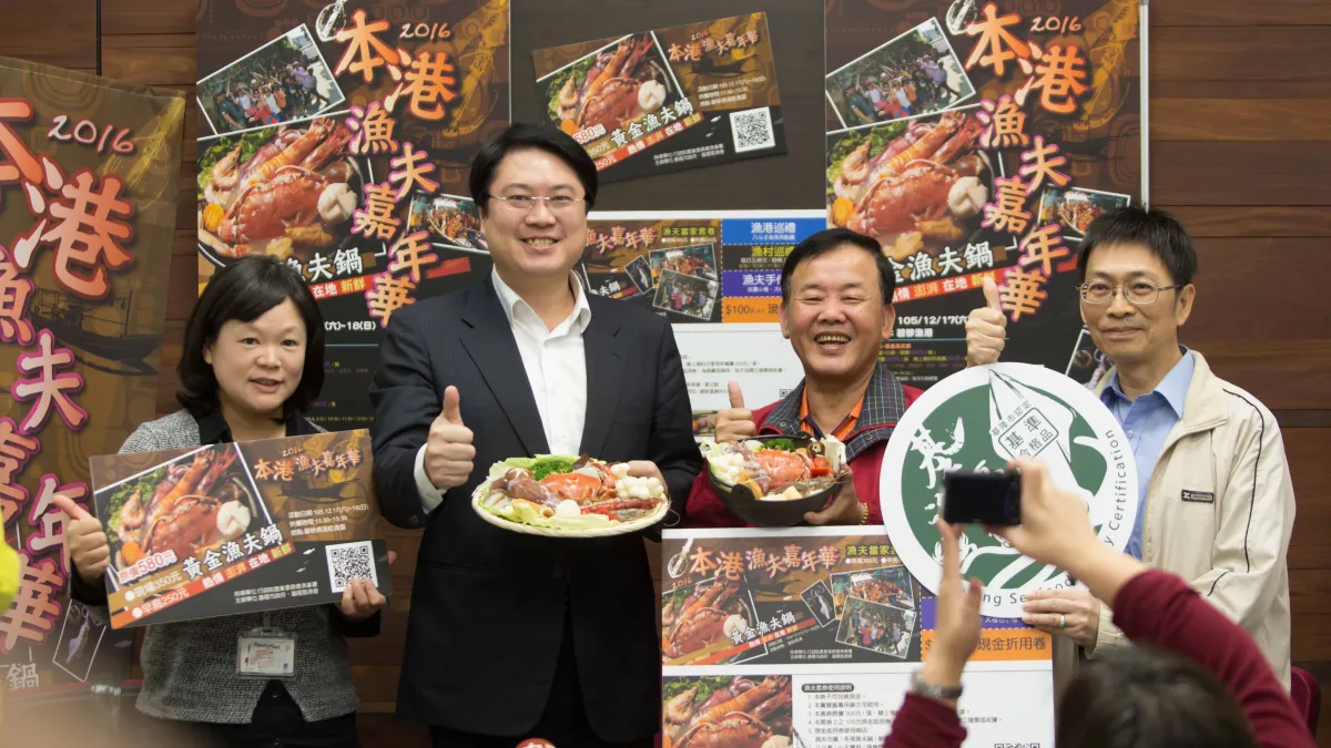市場林右昌盼漁夫嘉年華可以讓民眾認識基隆的冬季。(基隆市政府提供)