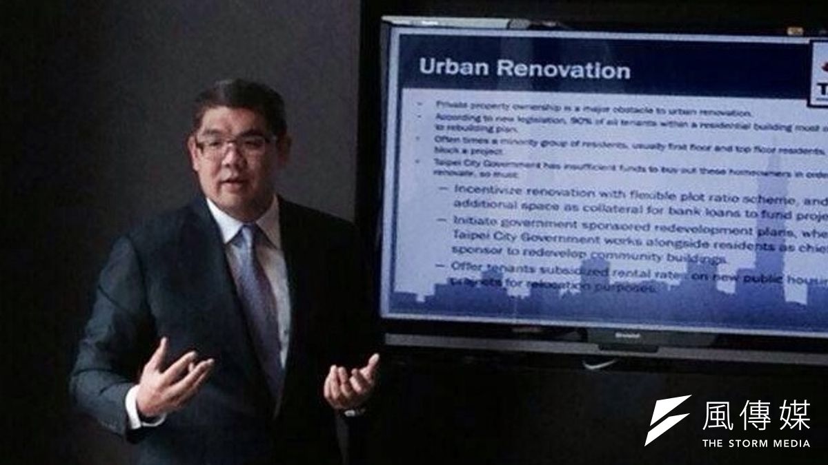 連勝文到香港對外資經理人演講,談台北市未來發展與投資機會。(連勝文辦公室提供) 連勝文到香港對外資經理人演講,談台北市未來發展與投資機會。(連勝文辦公室提供)