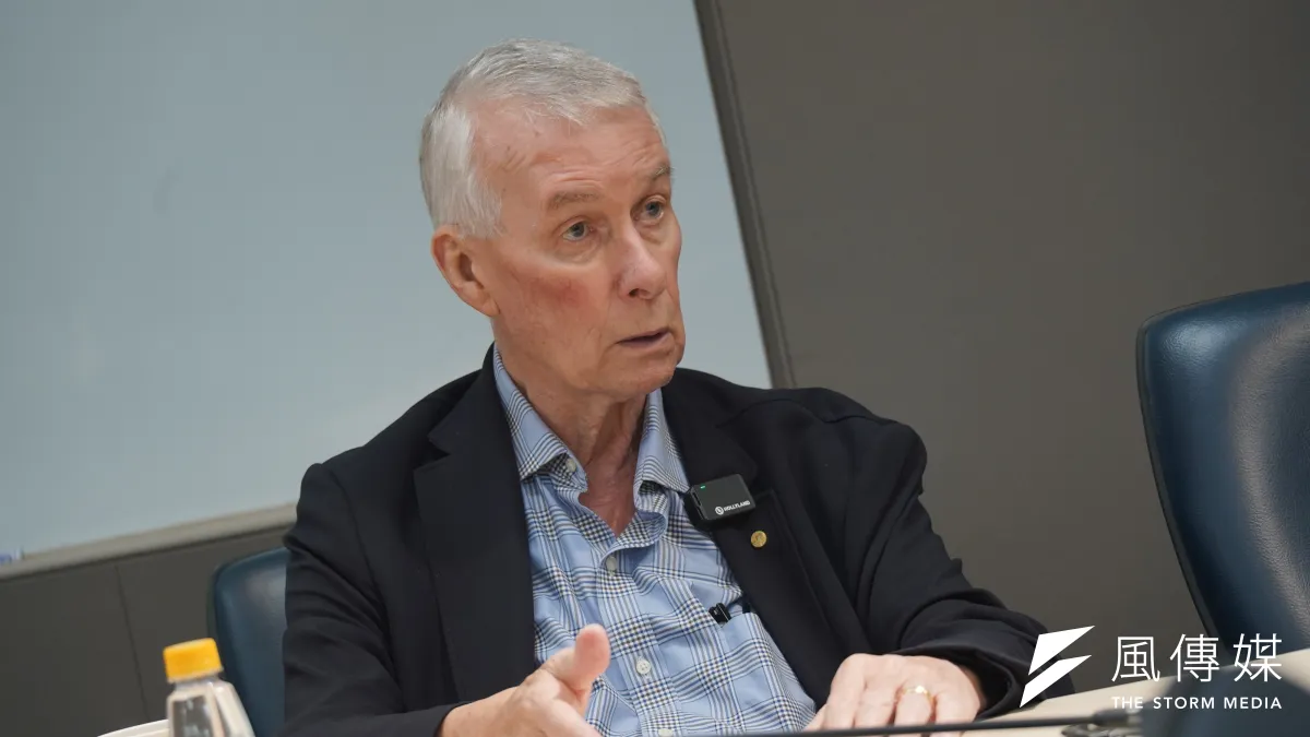 諾貝爾獎得主羅伯茨(Sir Richard Roberts)接受《風傳媒》專訪。(蔡親傑攝)