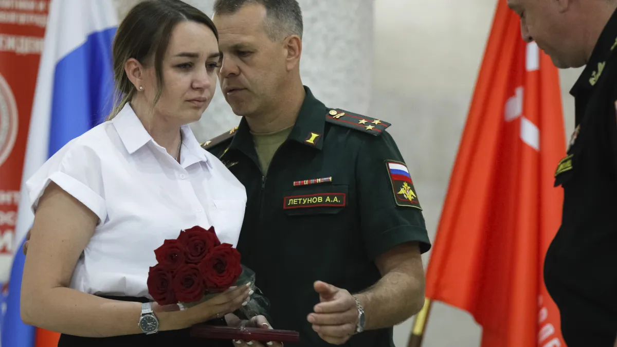 2022年6月,俄羅斯侵略烏克蘭戰爭,陣亡俄軍官兵的遺族(AP)