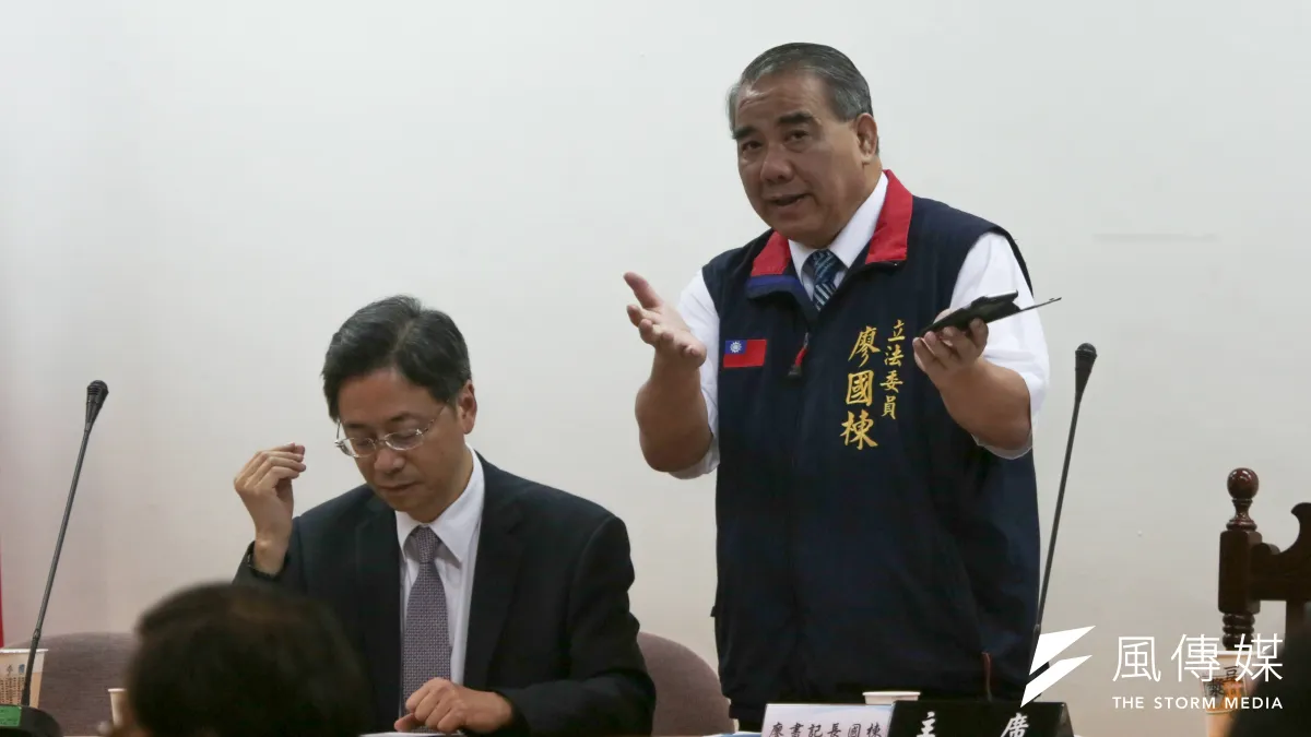 平地原住民立委廖國棟獲國民黨提名拼連任。(余志偉攝)