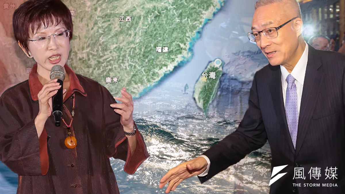 國民黨中央與立院黨團衝突不斷,最近又因「和平政綱」點燃戰火,前副總統吳敦義(右)槓上主席洪秀柱(左),「大人的戰爭」戲碼重演。(資料照,顏麟宇攝/影像合成:風傳媒)