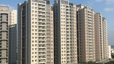 林口社宅因為租約到期的續租問題,引發許多陳情案。(取自新北市政府警察局林口分局)