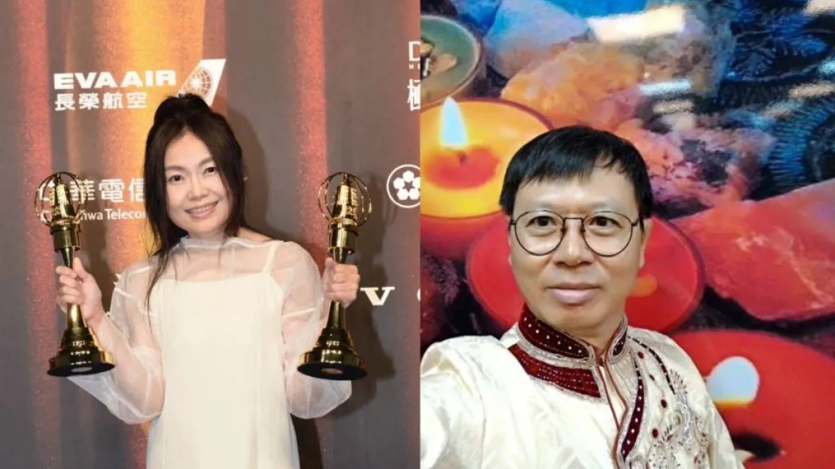 安起(左)「大城小時光」節目,榮獲單元節目獎、音效獎2個獎項;西風以台語介紹古典音樂,榮獲類型音樂節目主持人獎。(圖/高市新聞局提供)