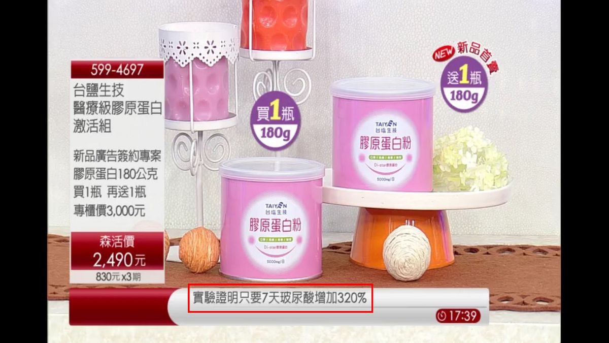 廣告上竟敢宣稱「實驗證明只要7天,玻尿酸增加380%」? 廣告上竟敢宣稱「實驗證明只要7天,玻尿酸增加380%」?