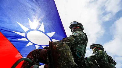 2023年1月,國軍在高雄舉行實戰操演。(資料照,美聯社)