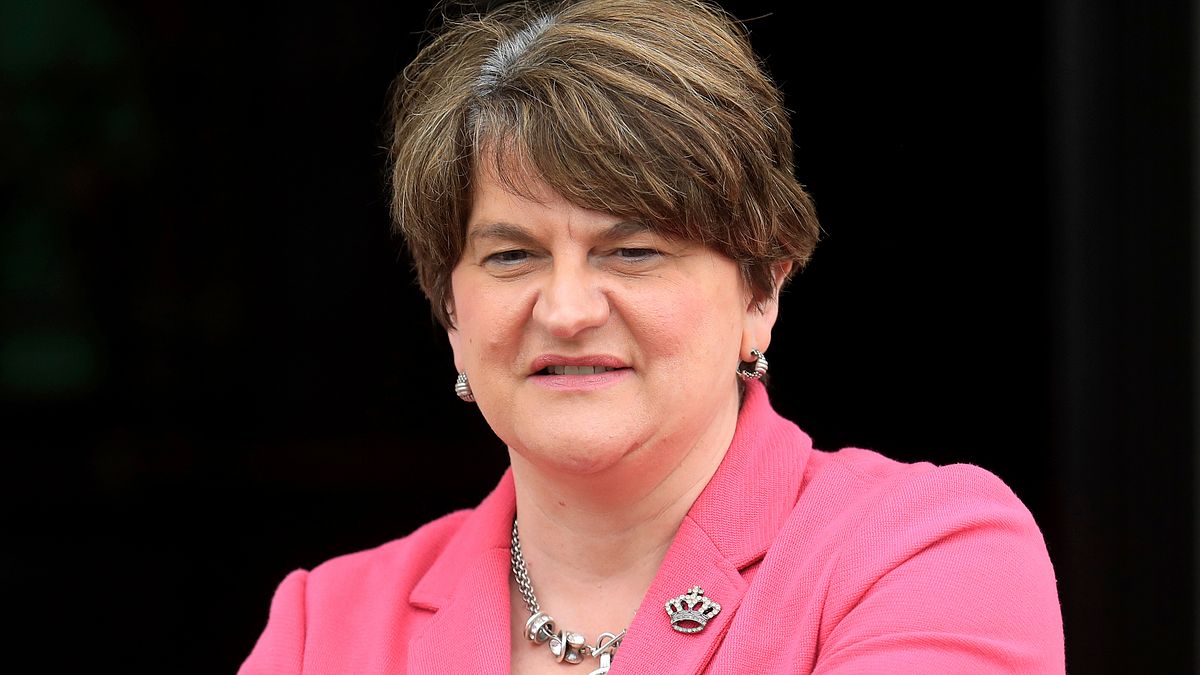 北愛爾蘭首席部長佛斯特14日正式下台(美聯社) 北愛爾蘭首席部長佛斯特14日正式下台(美聯社)