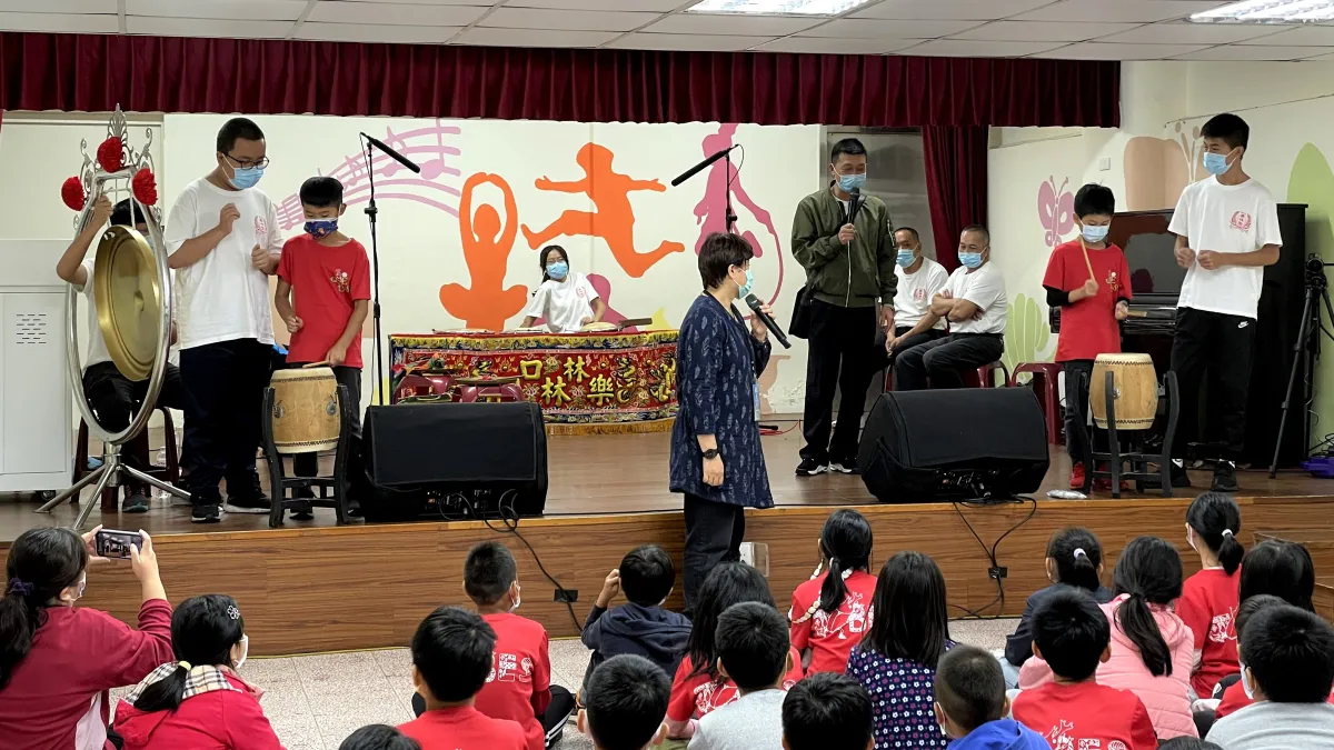 藉由團隊精采示演與互動體驗等,揭開林口子弟戲文化的神秘面紗。(圖/新北市政府提供)