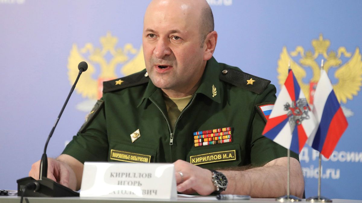 俄羅斯國防部核生化防禦部隊(NBC)主任伊戈爾・基里洛夫中將(Igor Kirillov)。(美聯社) 俄羅斯國防部核生化防禦部隊(NBC)主任伊戈爾・基里洛夫中將(Igor Kirillov)。(美聯社)