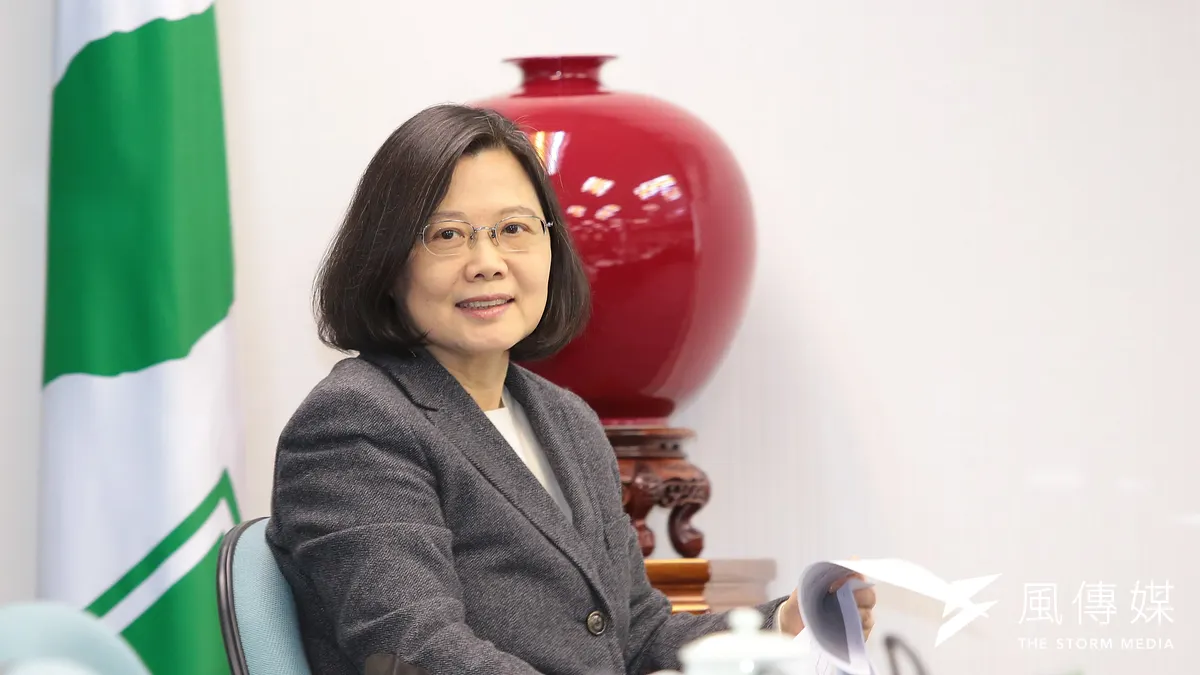 總統蔡英文出席民進黨中常會。(顏麟宇攝) 總統蔡英文出席民進黨中常會。(顏麟宇攝)