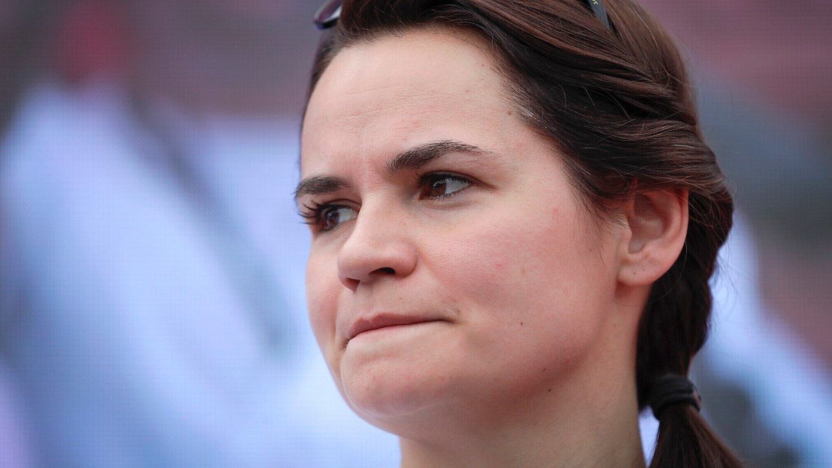 2020年白俄羅斯總統候選人、革命領導人蒂卡諾夫斯卡婭(Svetlana Tikhanovskaya)(AP) 2020年白俄羅斯總統候選人、革命領導人蒂卡諾夫斯卡婭(Svetlana Tikhanovskaya)(AP)