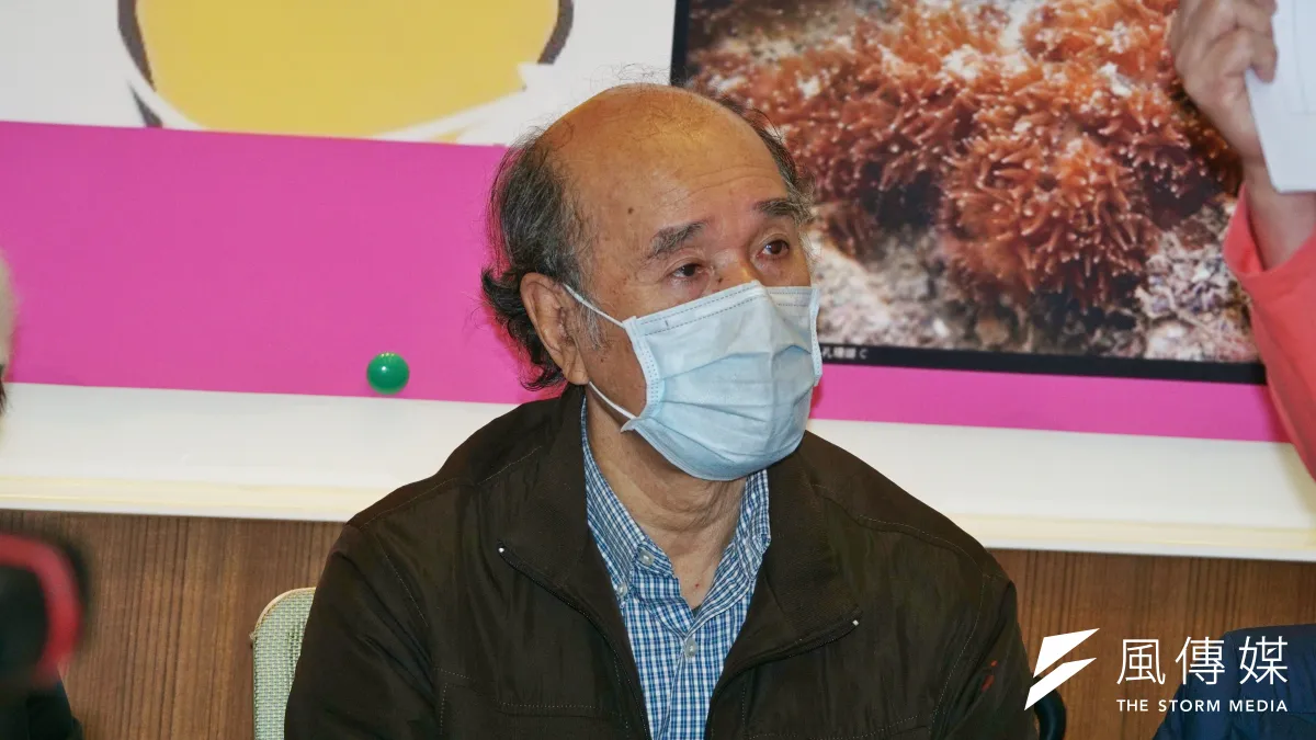 自由台灣黨創黨主席蔡丁貴自爆確診新冠肺炎。(資料照,盧逸峰攝)