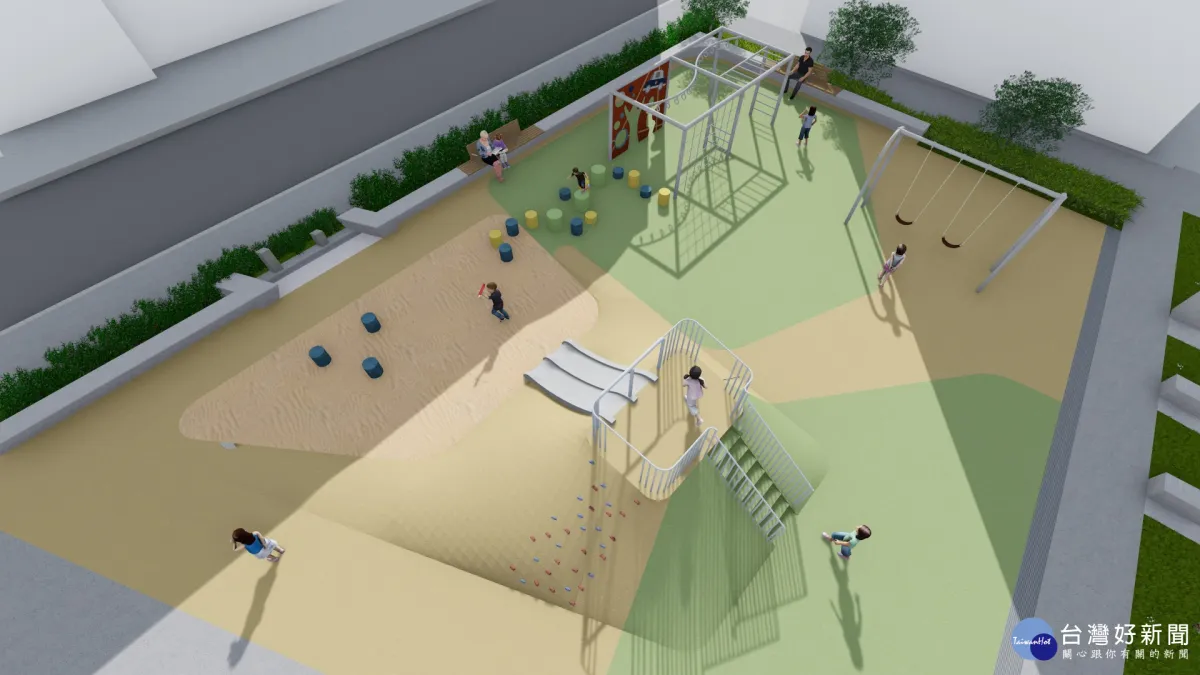北市敦仁公園年底完工 草地設置雨水回收設施