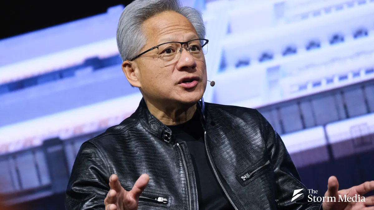 Nvidia founder and CEO Jensen Huang. Nvidia unveiled its Open Agent Safety Platform on September 28, extending AI agent security controls into CPUs, DPUs and robotics. (Photo: Liu Wei-hong)