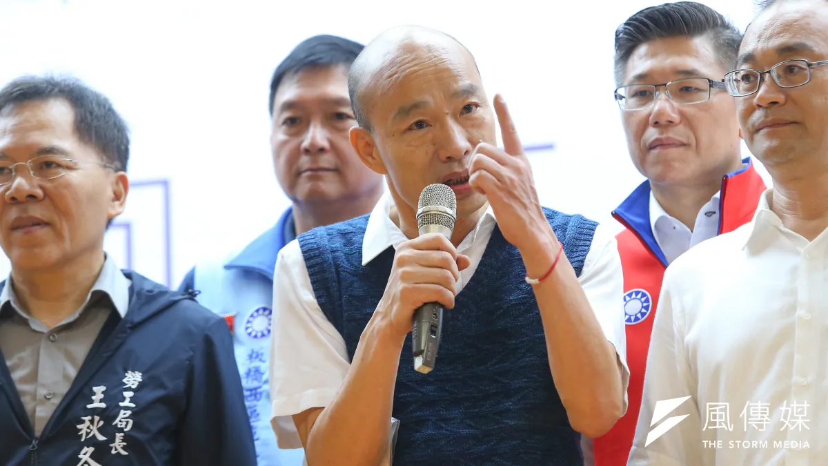 對台北市長柯文哲組黨一事,高雄市長韓國瑜(見圖)表示尊重與祝福,也希望該黨可助台灣民主增加新動力。(資料照,顏麟宇攝)