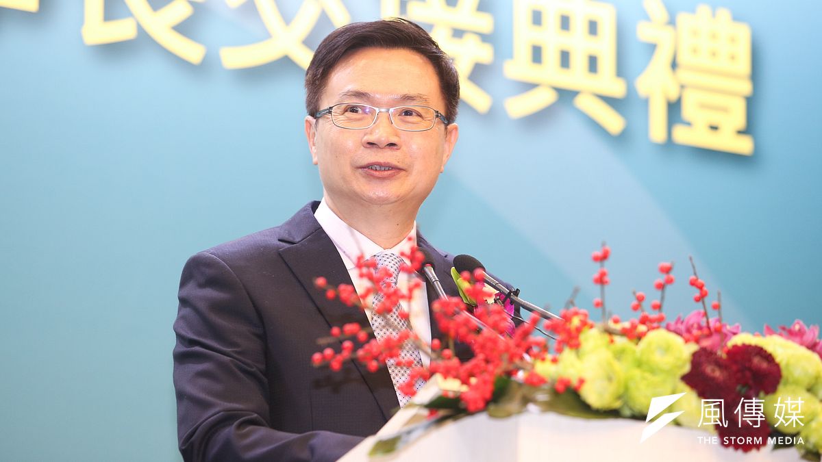 外貿協會董事長8日舉行交接典禮,新任董事長黃志芳發言時提出未來貿協計畫。(陳明仁攝) 外貿協會董事長8日舉行交接典禮,新任董事長黃志芳發言時提出未來貿協計畫。(陳明仁攝)