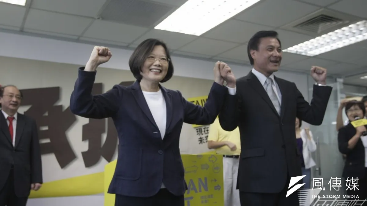 民進黨前主席施明德丟出大一中架構,即將就任黨主席的蔡英文,她在2012年時的總統大選搭檔蘇嘉全也曾參與討論。(資料照片,吳逸驊攝)