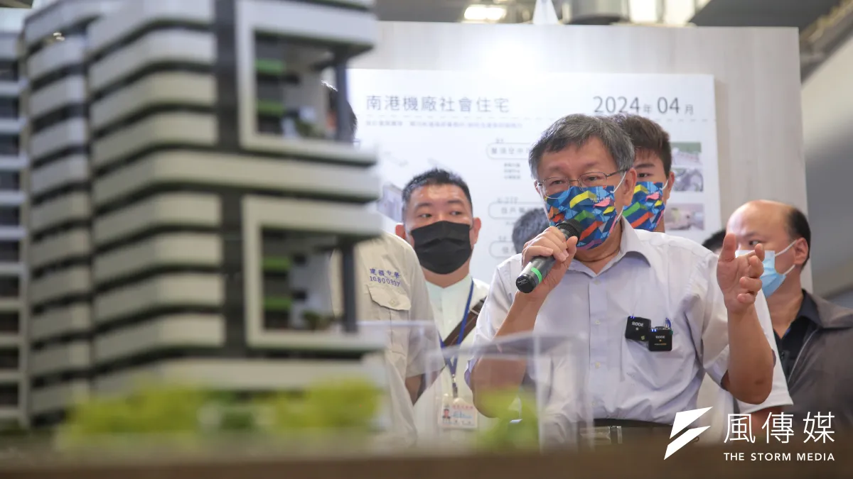 台北市長柯文哲出席台北城市博覽會。(顏麟宇攝)