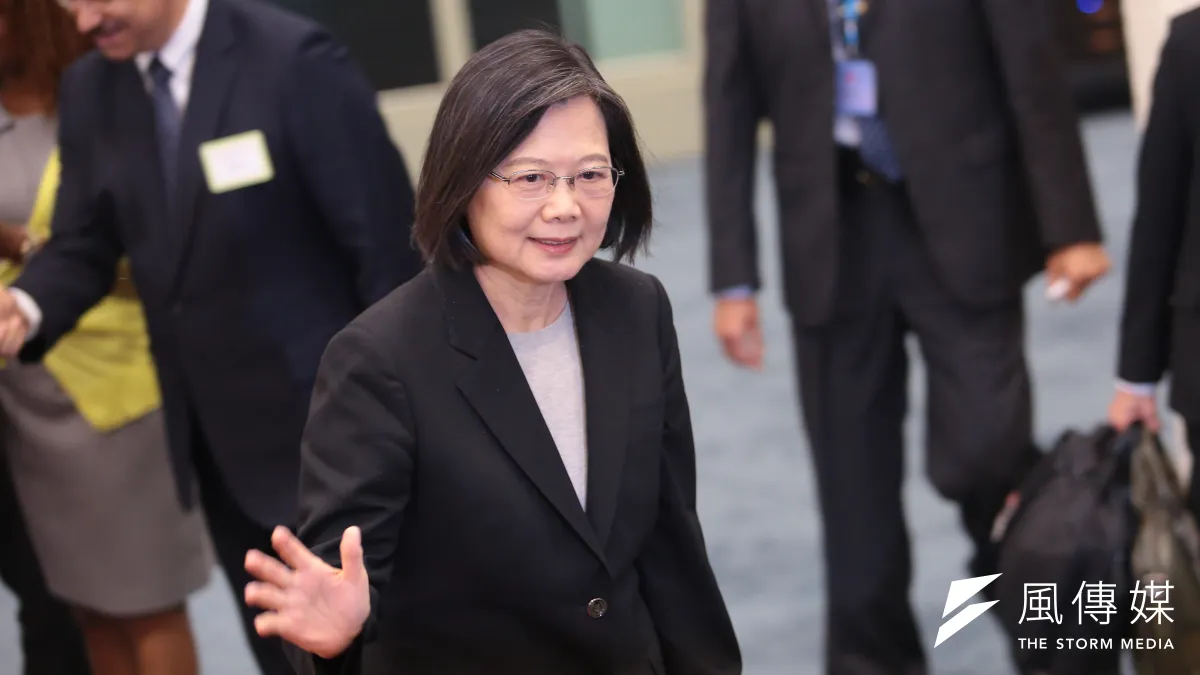 總統蔡英文7日於返台後發表「民主夥伴共榮之旅」返國談話。(資料照,顏麟宇攝)