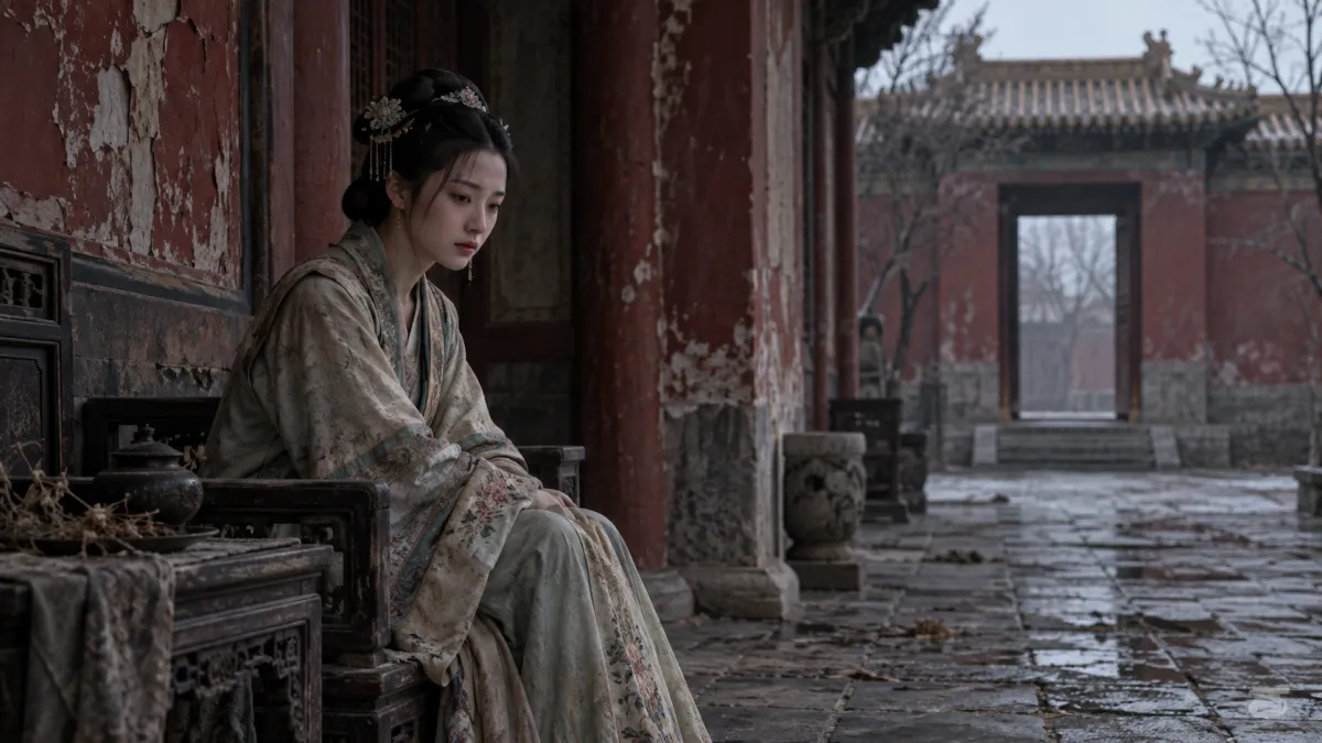 宮鬥陸劇裡經常出現這樣的場面:妃子惹怒皇帝,上一秒還穿金戴銀,下一秒皇帝一句「打入冷宮」,太監立刻把人拖走,從此住進陰暗破敗的宮殿。(示意圖/AI生成)