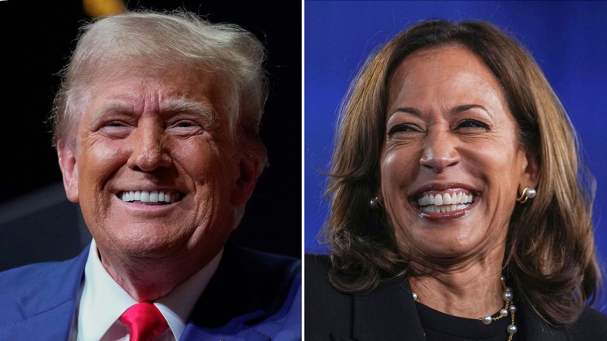 本屆總統大選兩名主要候選人:賀錦麗(右)與川普(左)。(美聯社) 本屆總統大選兩名主要候選人:賀錦麗(右)與川普(左)。(美聯社)