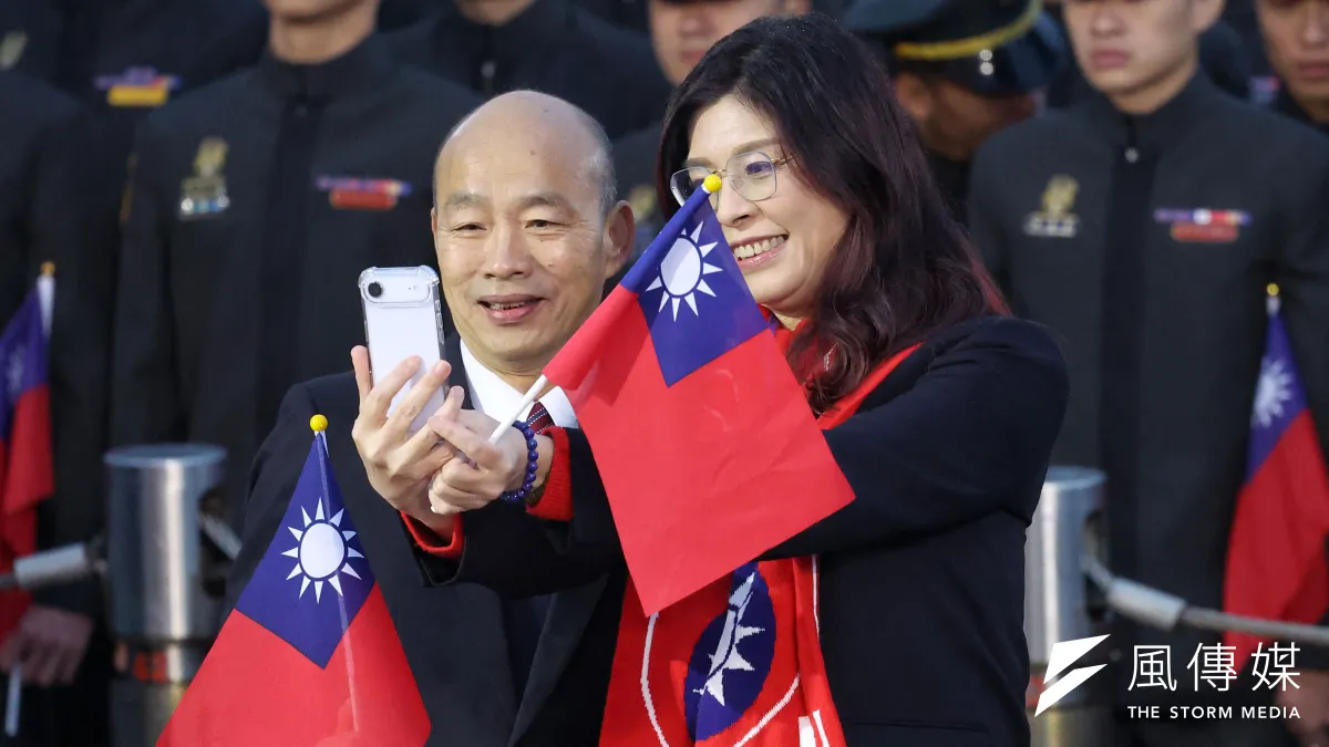 國民黨主席鄭麗文(右)訪美後,立法院長韓國瑜(左)也將率跨黨派立委出訪美國。(台北市攝影聯誼會提供)