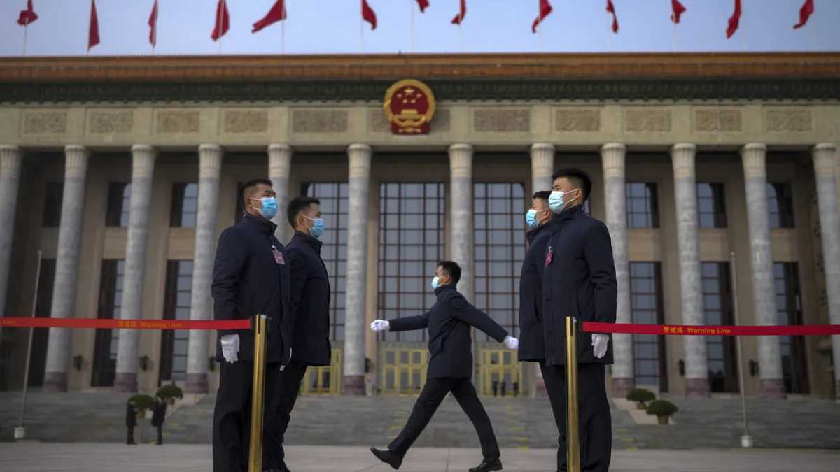 2024年3月,中國兩會即將在北京召開。(美聯社)