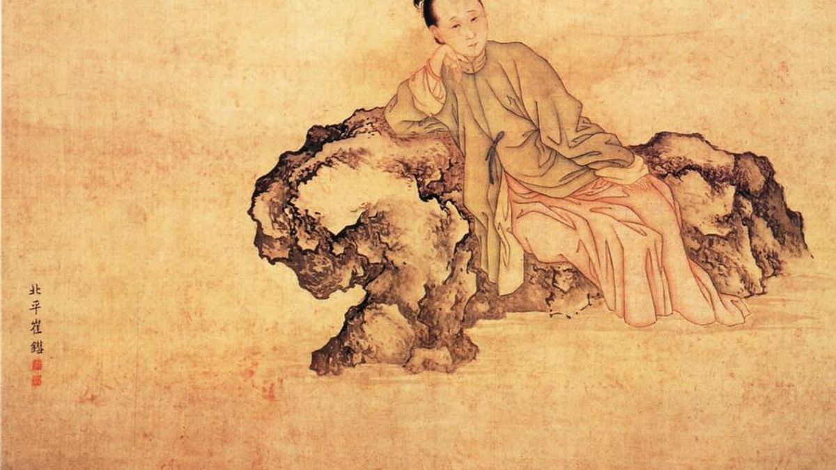 古時候深信「女子無才便是德」,少數女性必須透過女扮男裝的方式,才能夠發揮文采。圖為清代崔錯繪製的李清照像。(圖/Zhao Bingzhen school – Palace Museum, Beijing,研之有物提供) 古時候深信「女子無才便是德」,少數女性必須透過女扮男裝的方式,才能夠發揮文采。圖為清代崔錯繪製的李清照像。(圖/Zhao Bingzhen school – Palace Museum, Beijing,研之有物提供)