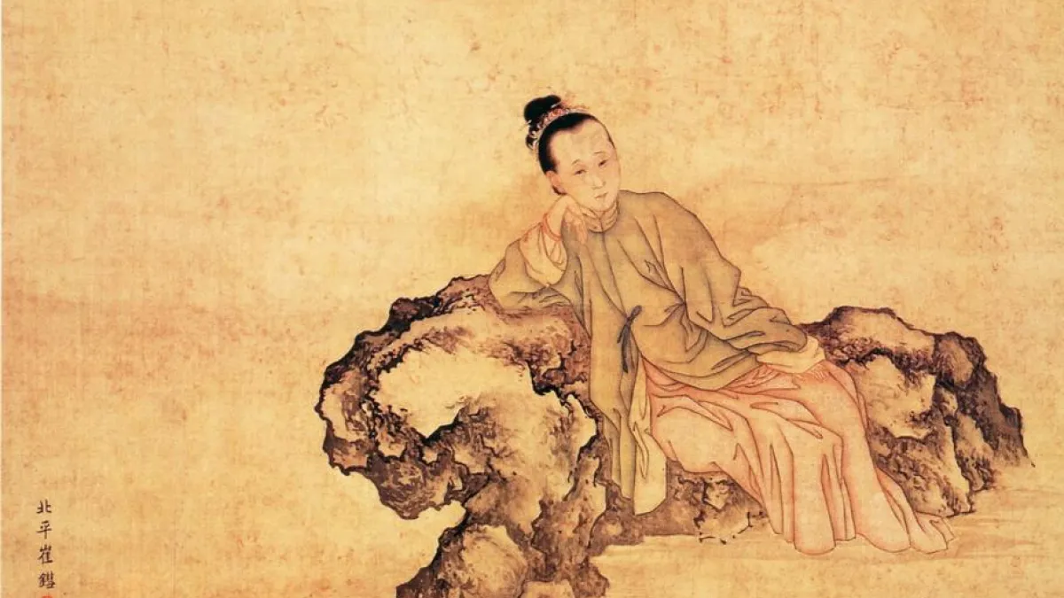 古時候深信「女子無才便是德」,少數女性必須透過女扮男裝的方式,才能夠發揮文采。圖為清代崔錯繪製的李清照像。(圖/Zhao Bingzhen school – Palace Museum, Beijing,研之有物提供)
