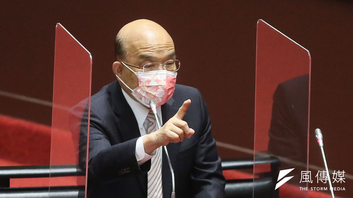 行政院長蘇貞昌(見圖)表示,若國會要邀請烏克蘭總統哲連斯基向台灣發表視訊演說,行政院尊重。(柯承惠攝) 行政院長蘇貞昌(見圖)表示,若國會要邀請烏克蘭總統哲連斯基向台灣發表視訊演說,行政院尊重。(柯承惠攝)