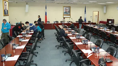 國民黨中常會檢討敗選,沒想到大老都缺席。(顏麟宇攝)