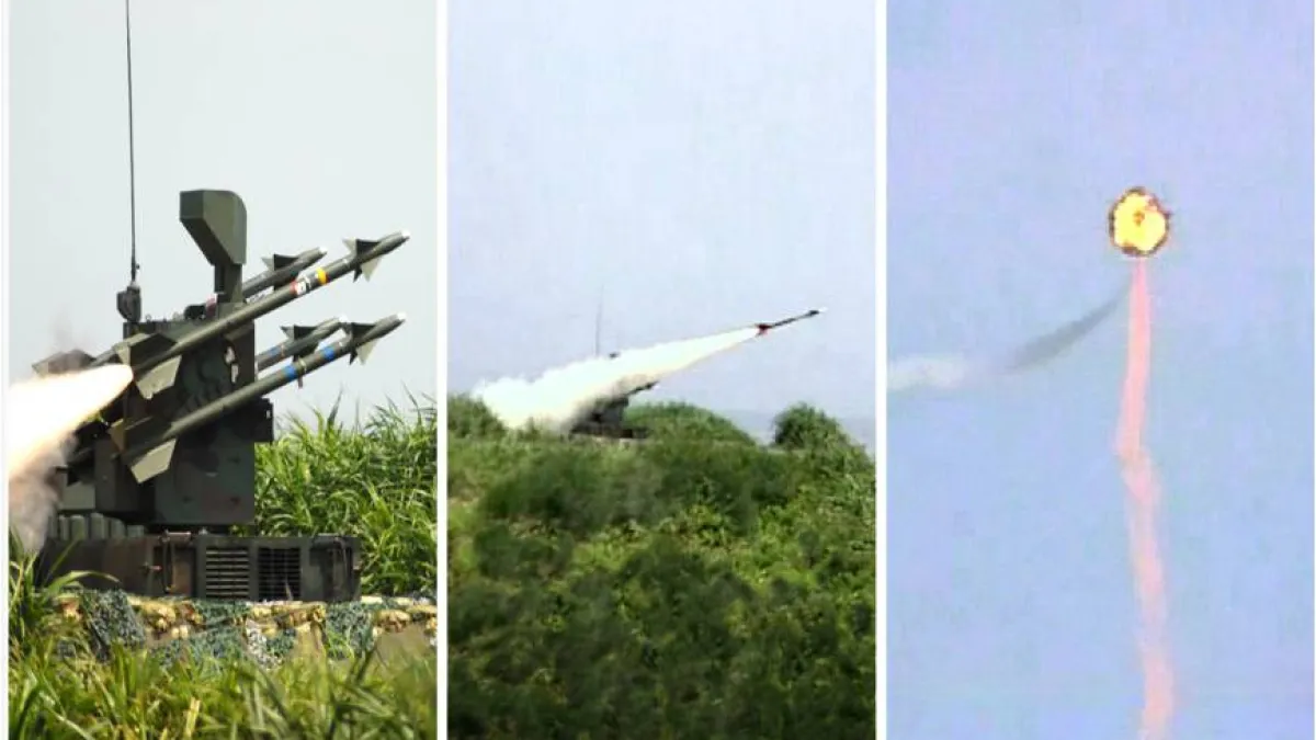 近年演訓的實彈射擊中,劍一飛彈無論是空射型或陸射型,都比同性能的響尾蛇飛彈命中率要高。(國防部提供)