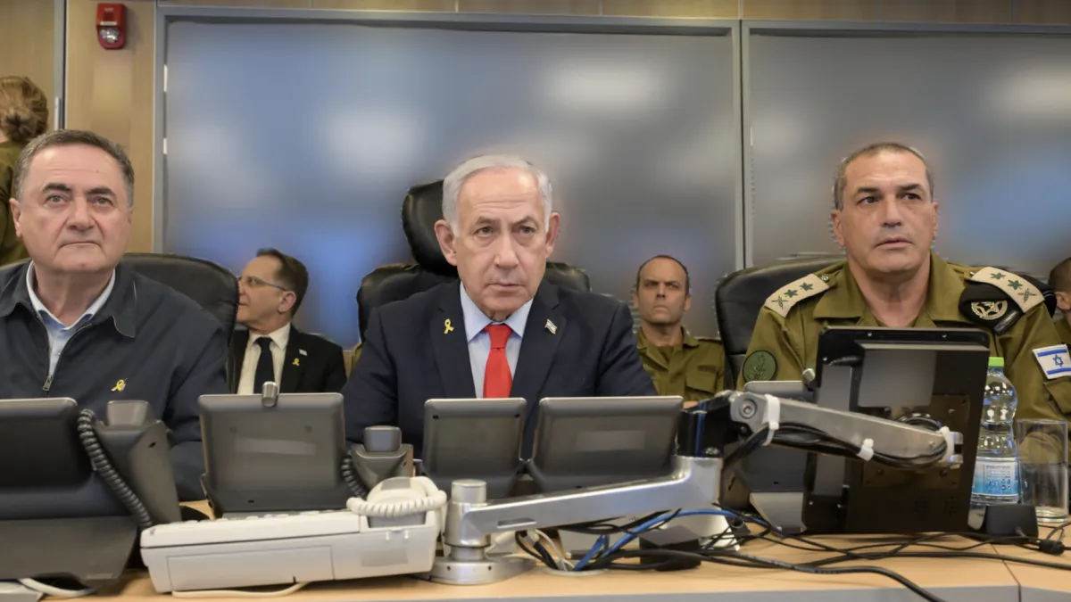 2025年5月5日,以色列總理納坦雅胡(Benjamin Netanyahu)召集安全內閣,批准「對加薩走廊擴大攻勢」的軍事行動。(翻攝自納坦雅胡X平台)