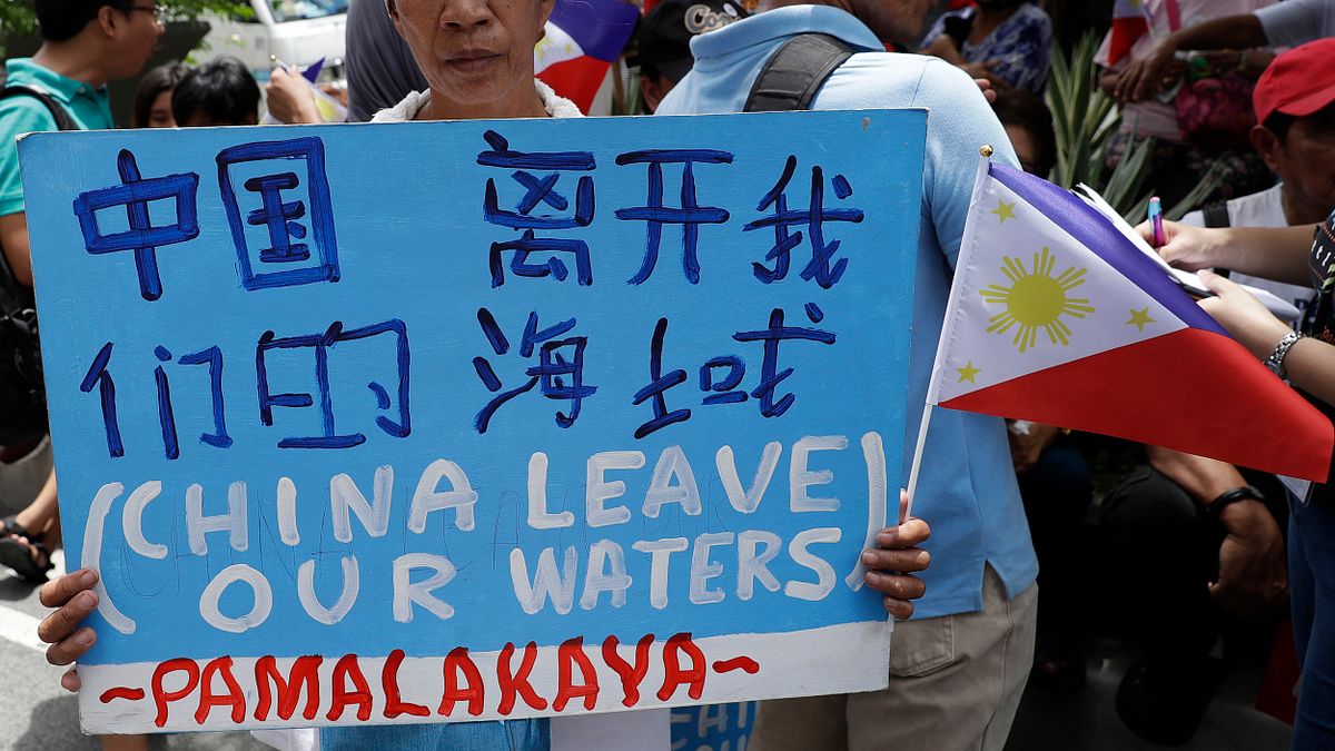 南海爭議:菲律賓民眾示威(AP) 南海爭議:菲律賓民眾示威(AP)
