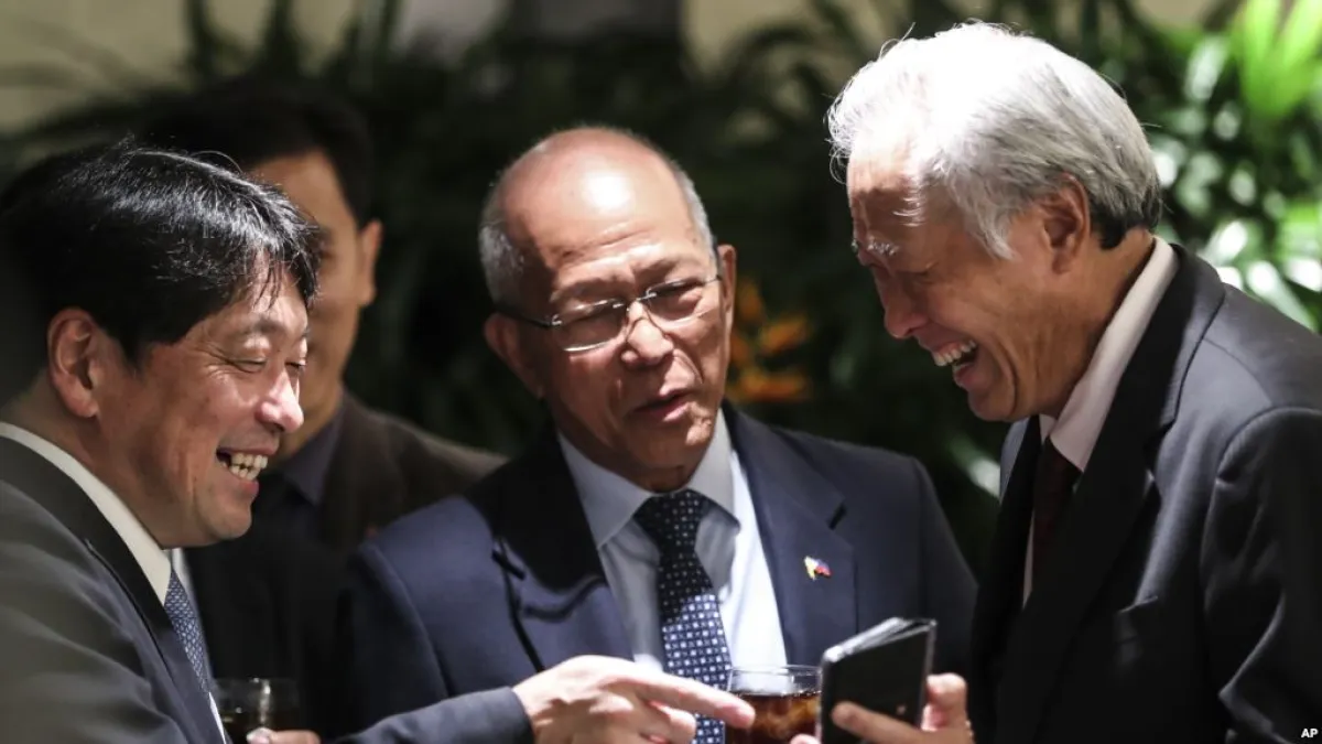 Former Singapore Defence Minister Ng Eng Hen, in a Bloomberg television interview, expressed support for placing US-China relations above Taiwan. (AP)