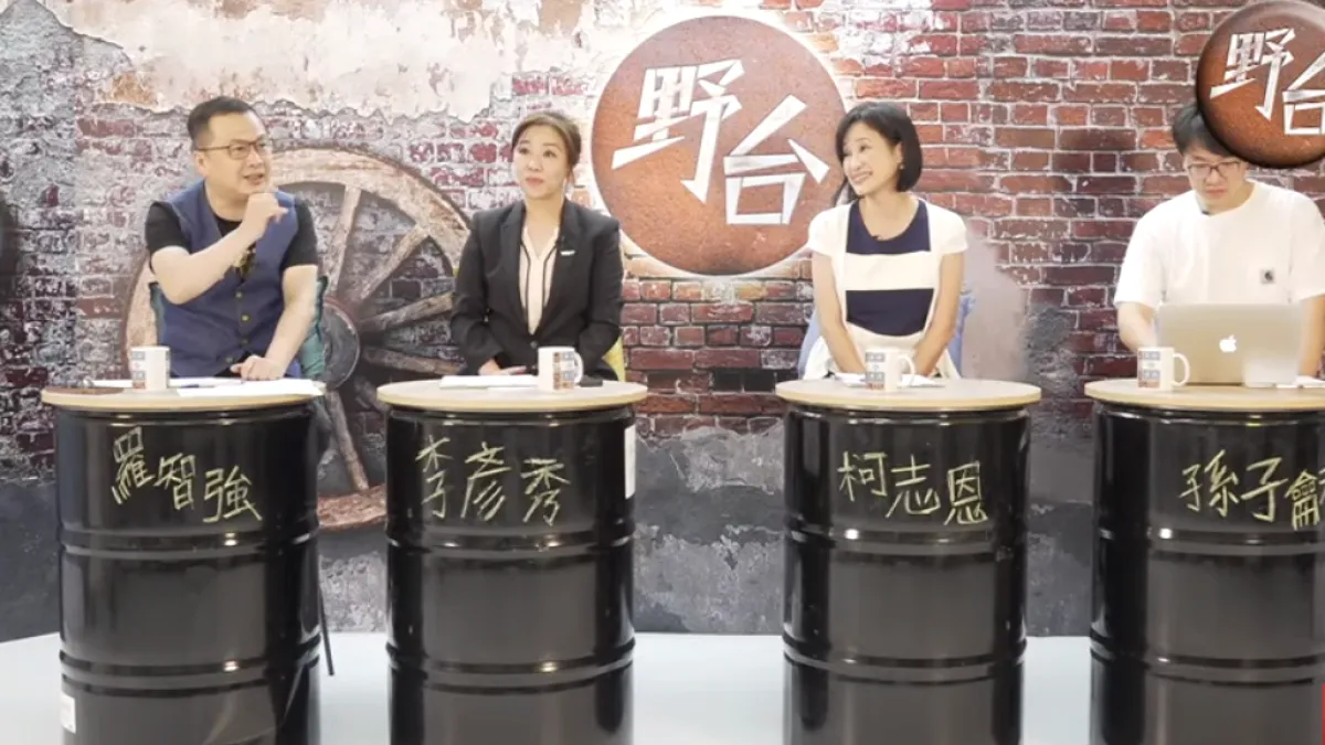 國民黨立委占領議場結束,台北市議員羅智強(左)立刻野開講。(youtube截圖)