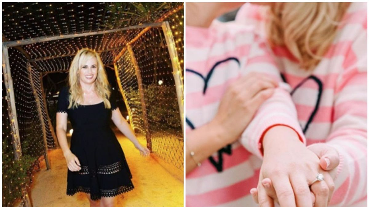 瑞貝爾威爾森曬出浪漫求婚照。(圖/翻攝自IG/rebelwilson) 瑞貝爾威爾森曬出浪漫求婚照。(圖/翻攝自IG/rebelwilson)
