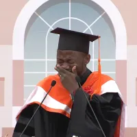 He once survived on half a sweet potato as a child — now he stood on the NTU graduation stage to share a dream (Screenshot via National Taiwan University YouTube) He once survived on half a sweet potato as a child — now he stood on the NTU graduation stage to share a dream (Screenshot via National Taiwan University YouTube)