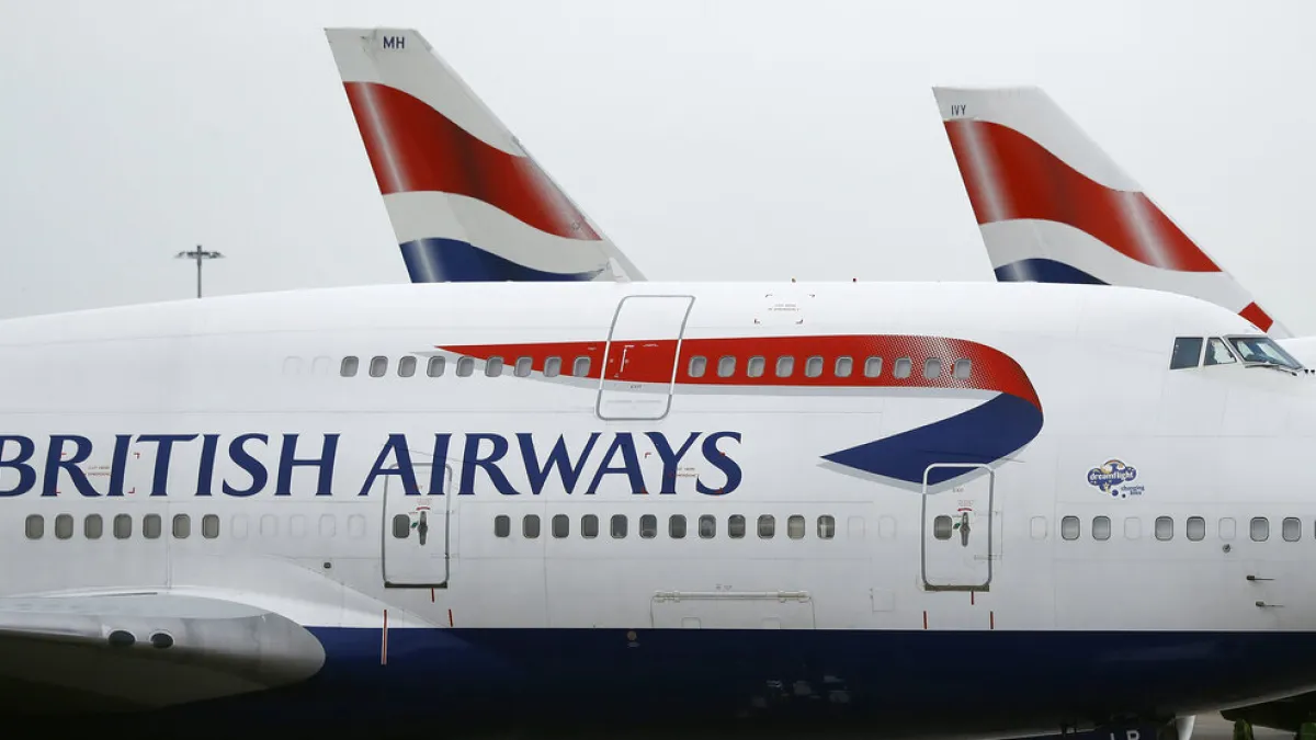 英國航空機師發起罷工。(美聯社)