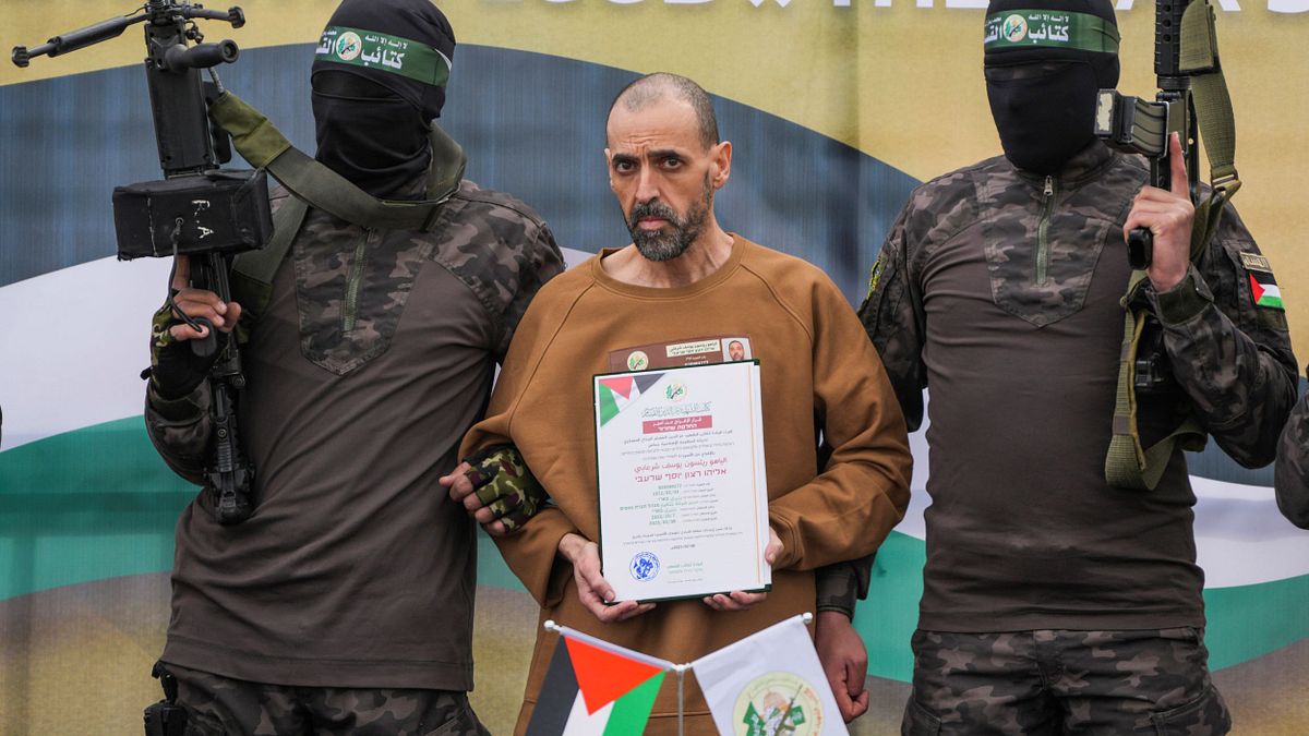 哈瑪斯一共在去年10月襲擊,抓捕超過200名以色列人質。(美聯社) 哈瑪斯一共在去年10月襲擊,抓捕超過200名以色列人質。(美聯社)