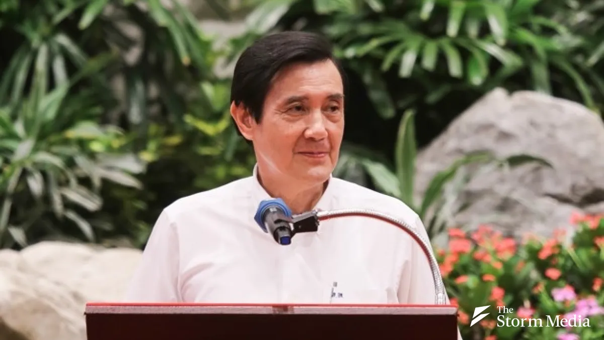 Ma Ying-jeou once centered his political messaging on the themes of 'pride in democracy, pride in Taiwan,' reaffirming his position on the '1992 Consensus with one China, respective interpretations.' (File photo by Lin Shao-an)