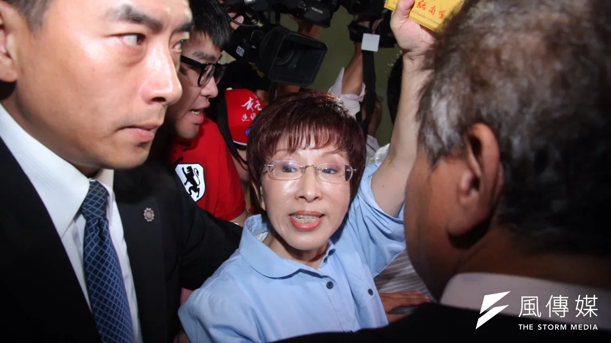 洪秀柱10月18日在建中舉行「國民廣場,我們的心聲」大會(曾原信攝)
