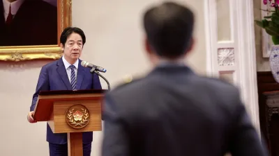 總統賴清德(圖)主持115年5月份將官晉任授階典禮並致詞表示,希望國防特別預算不打折。(中央社)