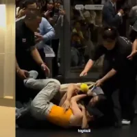 The controversy surrounding the alleged queue-jumping and ejection of a Chinese female fan continues to escalate. (Screenshot via X @hubboyslove) The controversy surrounding the alleged queue-jumping and ejection of a Chinese female fan continues to escalate. (Screenshot via X @hubboyslove)