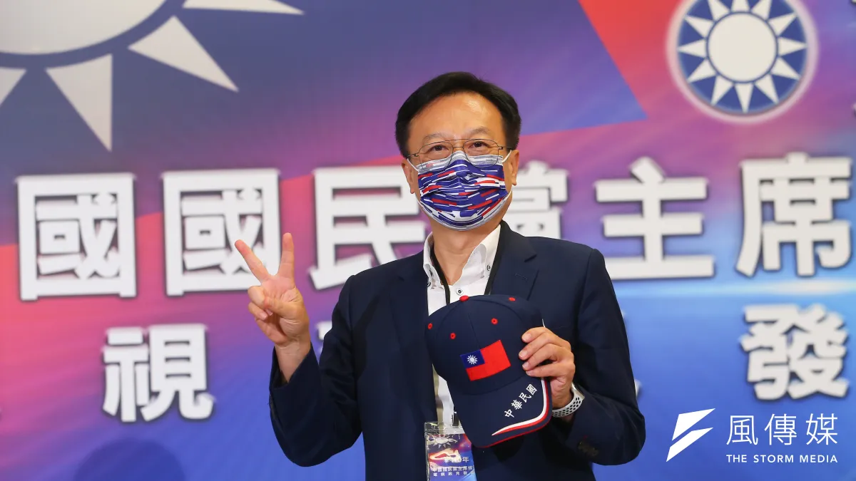 前彰化縣長卓伯源參選國民黨主席時主張藍白合。(顏麟宇攝)
