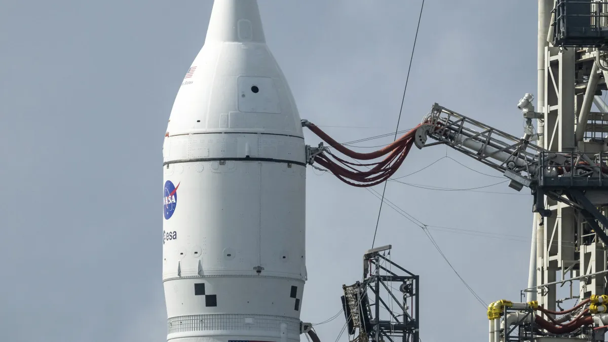 美國NASA「阿提米絲1號」任務的「獵戶座」(Orion)太空船(AP)