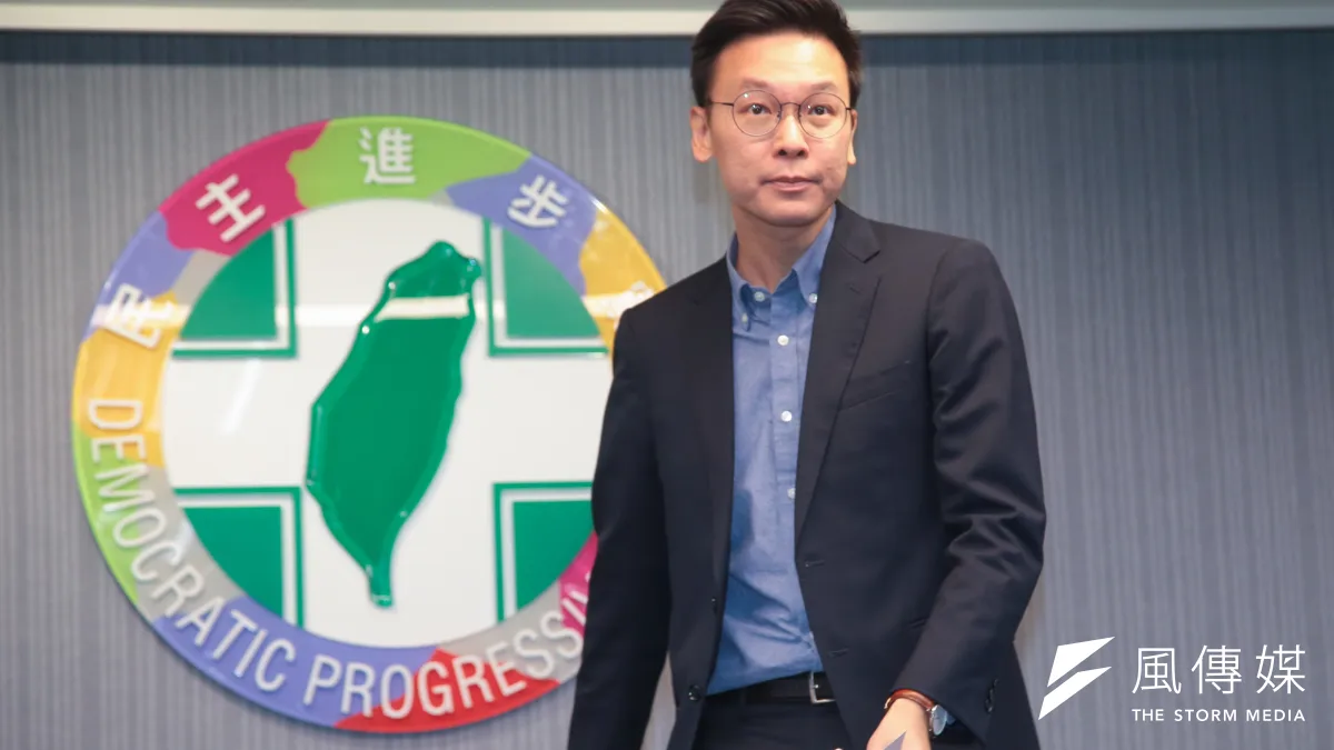 民進黨前副秘書長林飛帆宣布退出立委選舉。(顏麟宇攝)