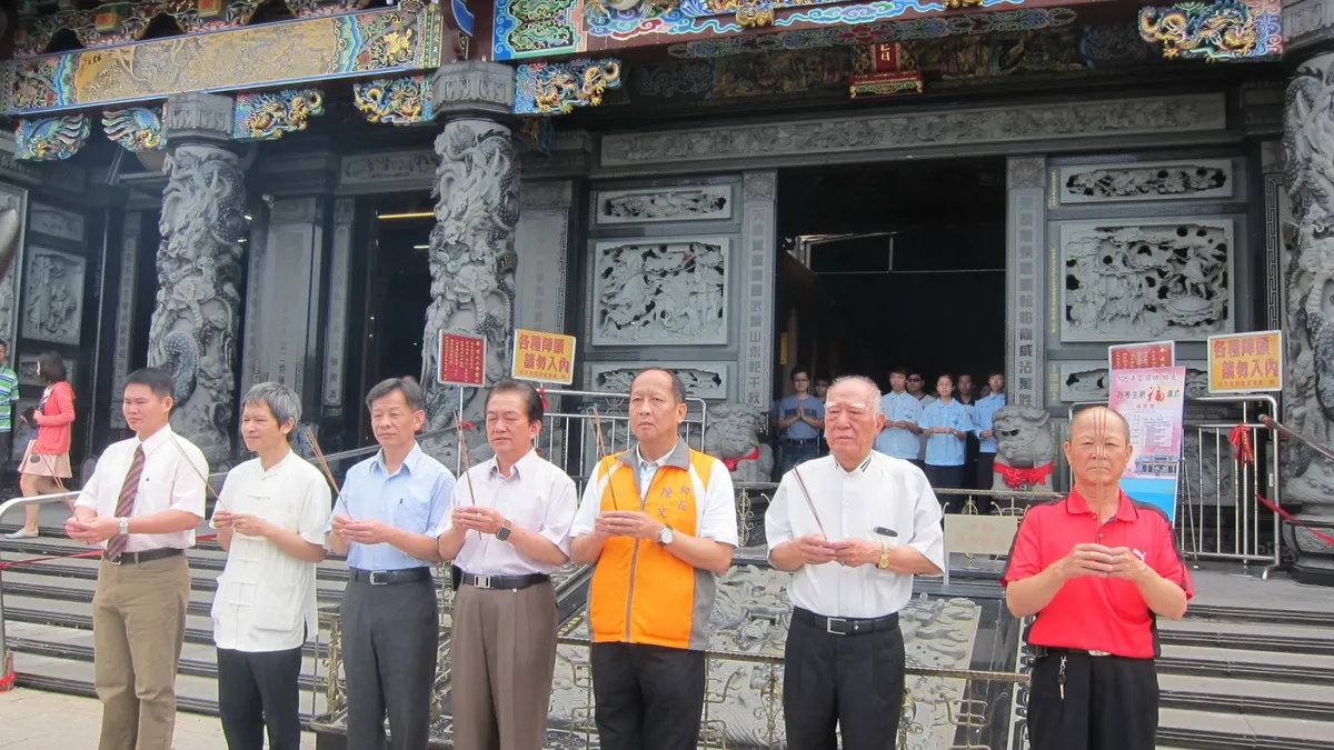 南投受天宮舉辦考生祈福 鄉長率師生一同「有拜有保庇」